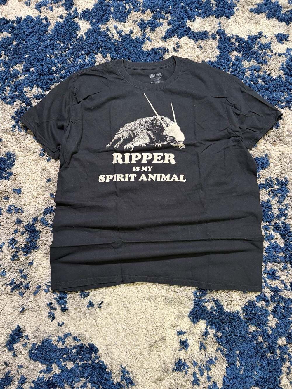 Star Trek Ripper is My Spirit Animal Graphic T-Shirt Black XL